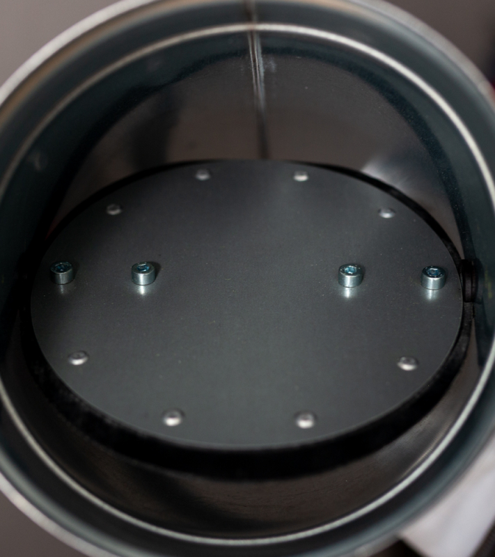 Dubbelwandige Ø 125mm VAV klasse C met motorstoel en zonder of nader te bepalen regeling - Ovaal klepblad met rubber
