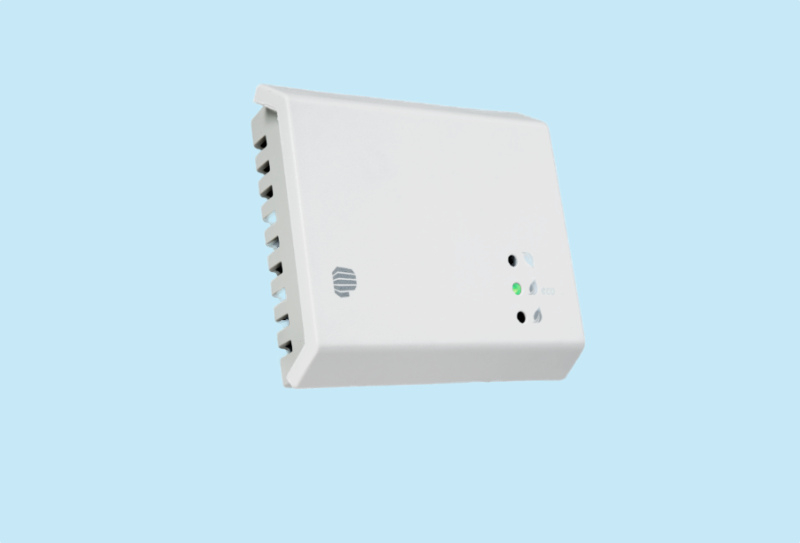 CO2 ruimtesensor 230v voor het vraaggestuurd aansturen van externe toestellen, zoals VAV units en ventilatoren