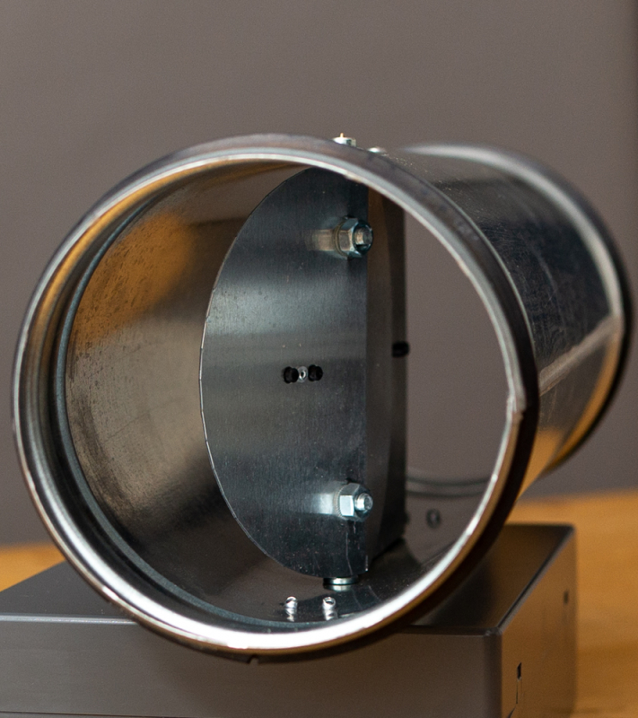 Enkelwandige constant volumeregelaar Ø 80mm voor 40 t/m 140 m3/h - Balancerende klep