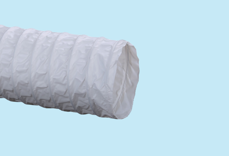 Lichtgewicht witte Texoflex PVC slang in een diameter van 315mm x 10 meter lang
