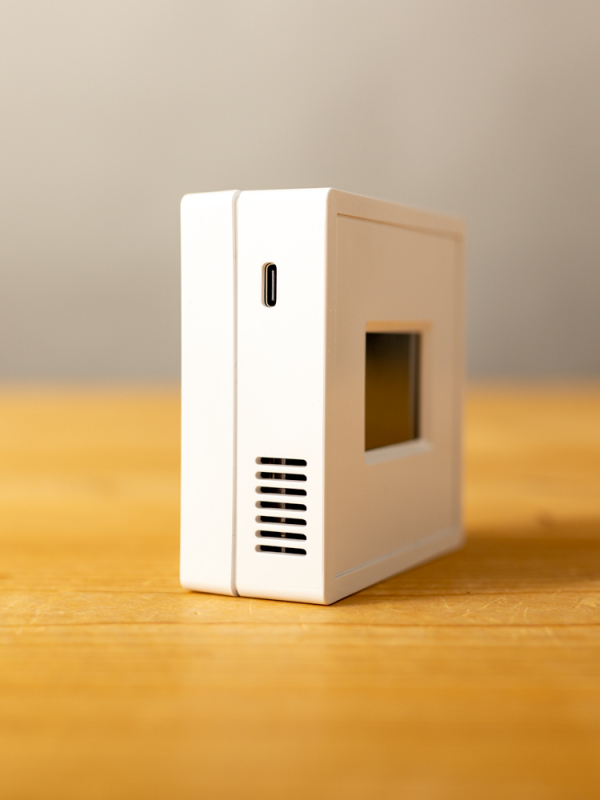 Vision CO2 monitor met data logging, temperatuur en RV weergave op het display - Slank ontwerp