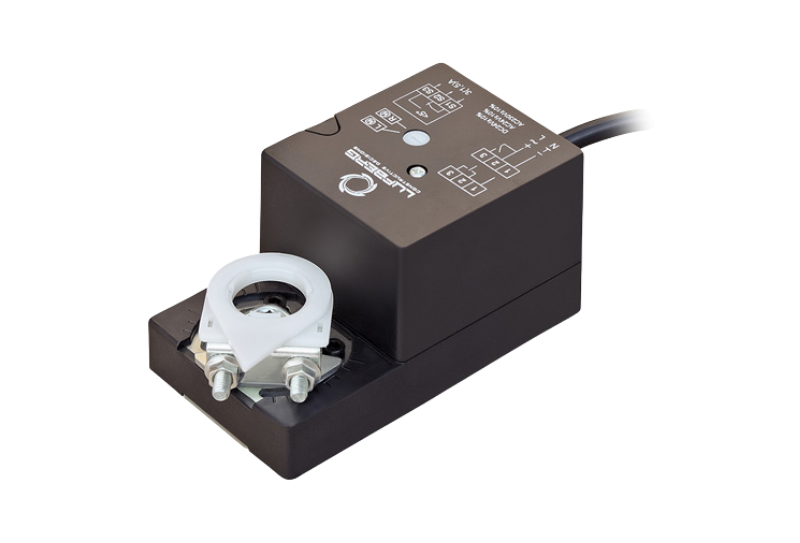 Roterende 24v klepaandrijving, 2 Nm, open/dicht, 3-punts, 45 s, IP54