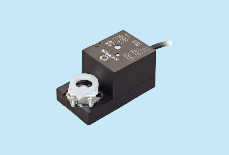 Roterende 24v klepaandrijving, 2 Nm, open/dicht, 3-punts, 45 s, IP54