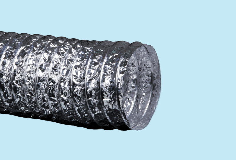 Flexibele sterke laminaatslang Alutex niveau A12, in een diameter van 100 mm x 10 meter lang
