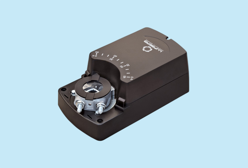 Roterende 230v klepaandrijving, 8 Nm, open/dicht, 3-punts, 40 s, IP54