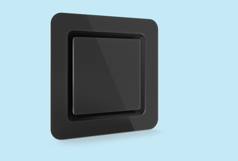 Exclusieve Tecanno design glass black plafond ventiel model 100 voor vaste plafonds