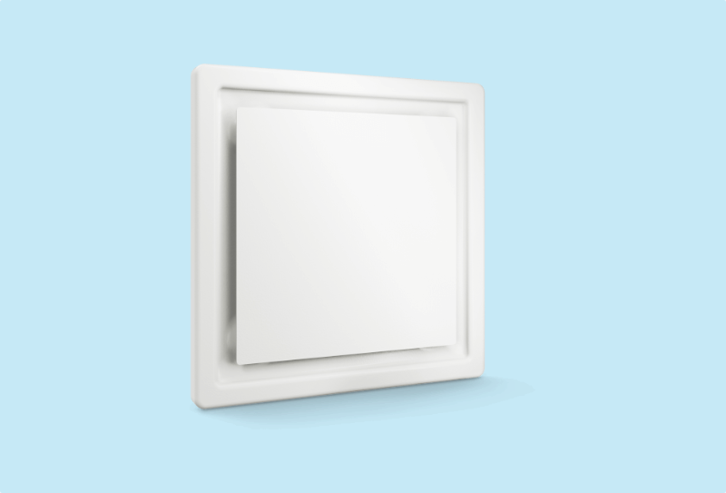 Tecanno design Vent One 125 design rooster voor vaste plafonds